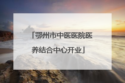 鄂州市中医医院医养结合中心开业