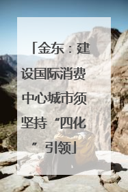 金东：建设国际消费中心城市须坚持“四化”引领