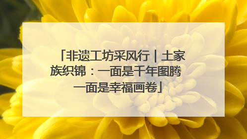 非遗工坊采风行｜土家族织锦：一面是千年图腾 一面是幸福画卷
