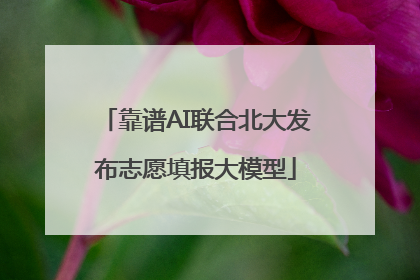 靠谱AI联合北大发布志愿填报大模型