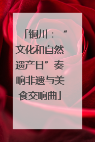 铜川：“文化和自然遗产日”奏响非遗与美食交响曲