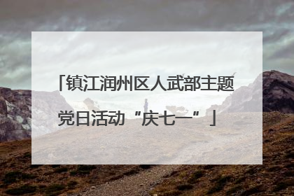 镇江润州区人武部主题党日活动“庆七一”
