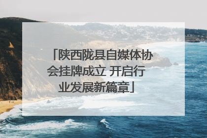 陕西陇县自媒体协会挂牌成立 开启行业发展新篇章
