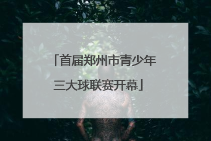 首届郑州市青少年三大球联赛开幕
