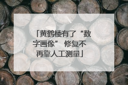 黄鹤楼有了“数字画像” 修复不再靠人工测量