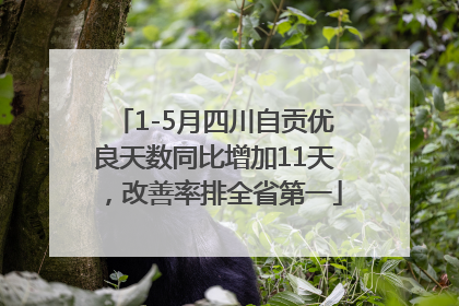1-5月四川自贡优良天数同比增加11天，改善率排全省第一