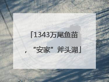 1343万尾鱼苗，“安家”斧头湖