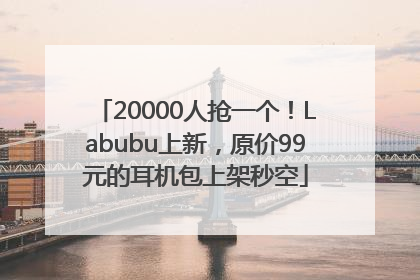 20000人抢一个！Labubu上新，原价99元的耳机包上架秒空