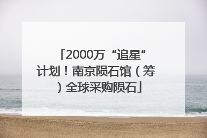 2000万“追星”计划！南京陨石馆（筹）全球采购陨石