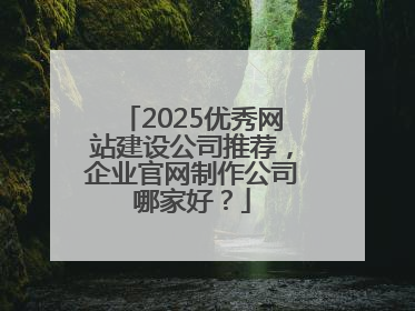 2025优秀网站建设公司推荐，企业官网制作公司哪家好？