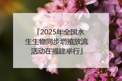 2025年全国水生生物同步增殖放流活动在福建举行