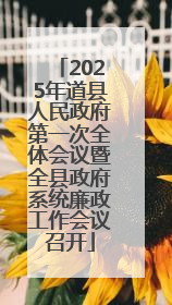2025年道县人民政府第一次全体会议暨全县政府系统廉政工作会议召开