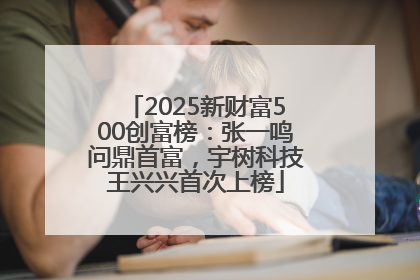 2025新财富500创富榜：张一鸣问鼎首富，宇树科技王兴兴首次上榜