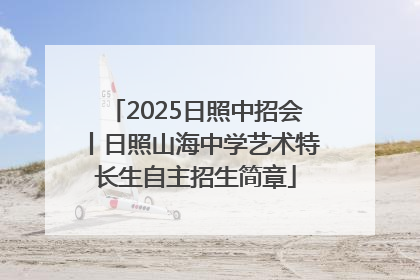 2025日照中招会丨日照山海中学艺术特长生自主招生简章