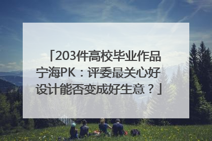 203件高校毕业作品宁海PK：评委最关心好设计能否变成好生意？