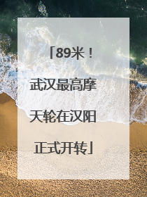 89米！武汉最高摩天轮在汉阳正式开转