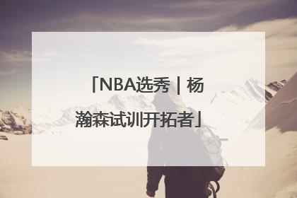 NBA选秀｜杨瀚森试训开拓者